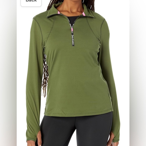 Juicy Couture Tops - NWT Juicy Couture Women’s Logo Half Zip Run Top